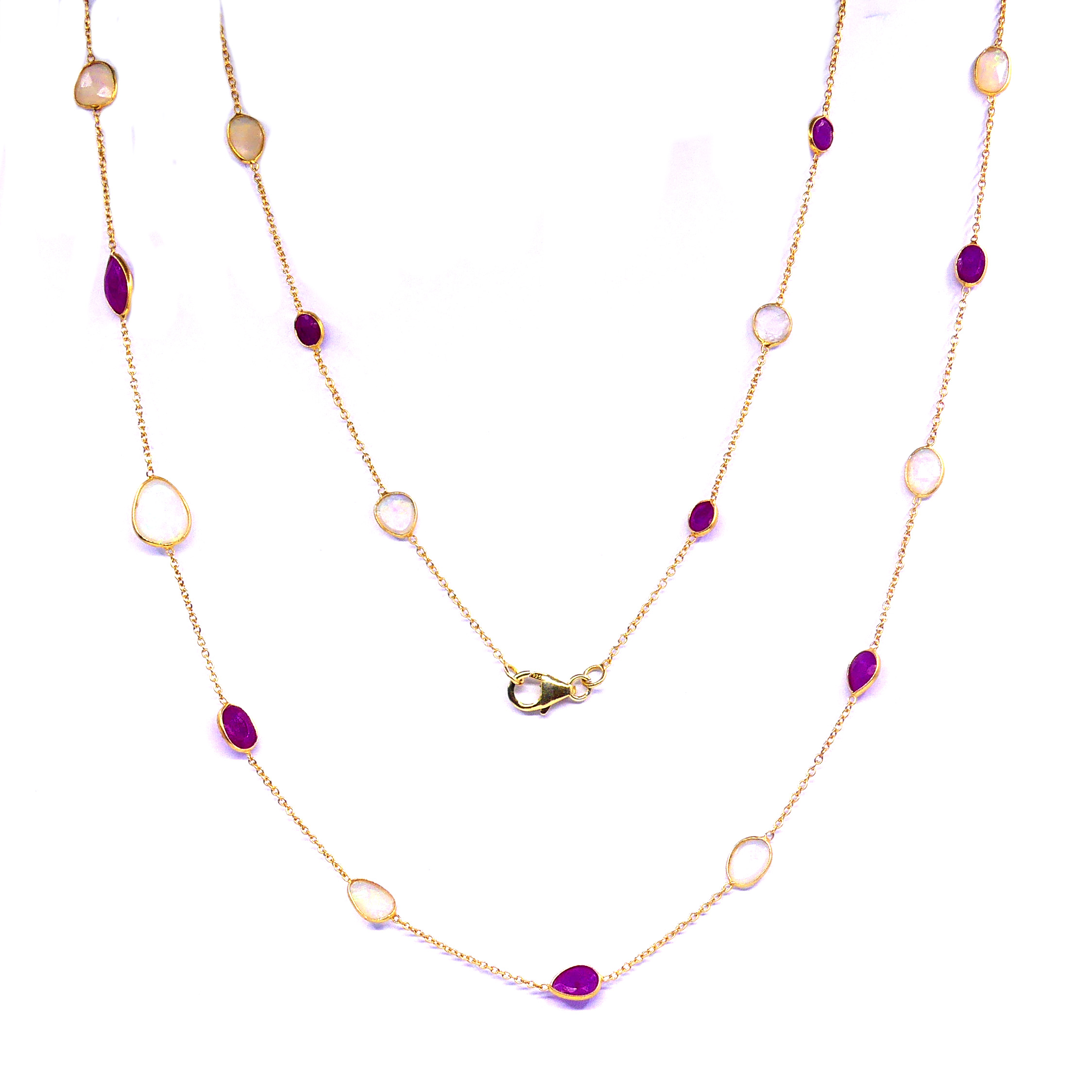 Opal Ruby Necklace