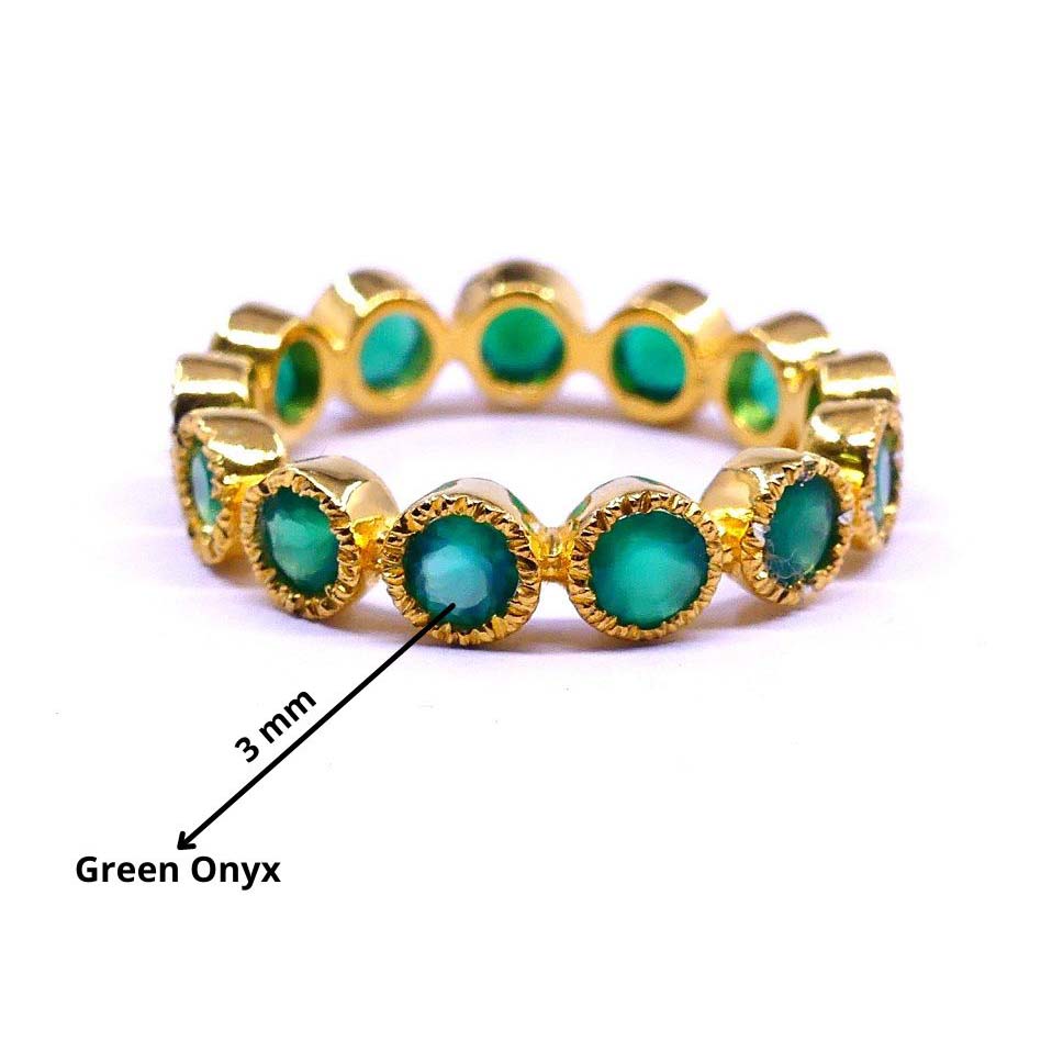 Green Onyx Ring-back