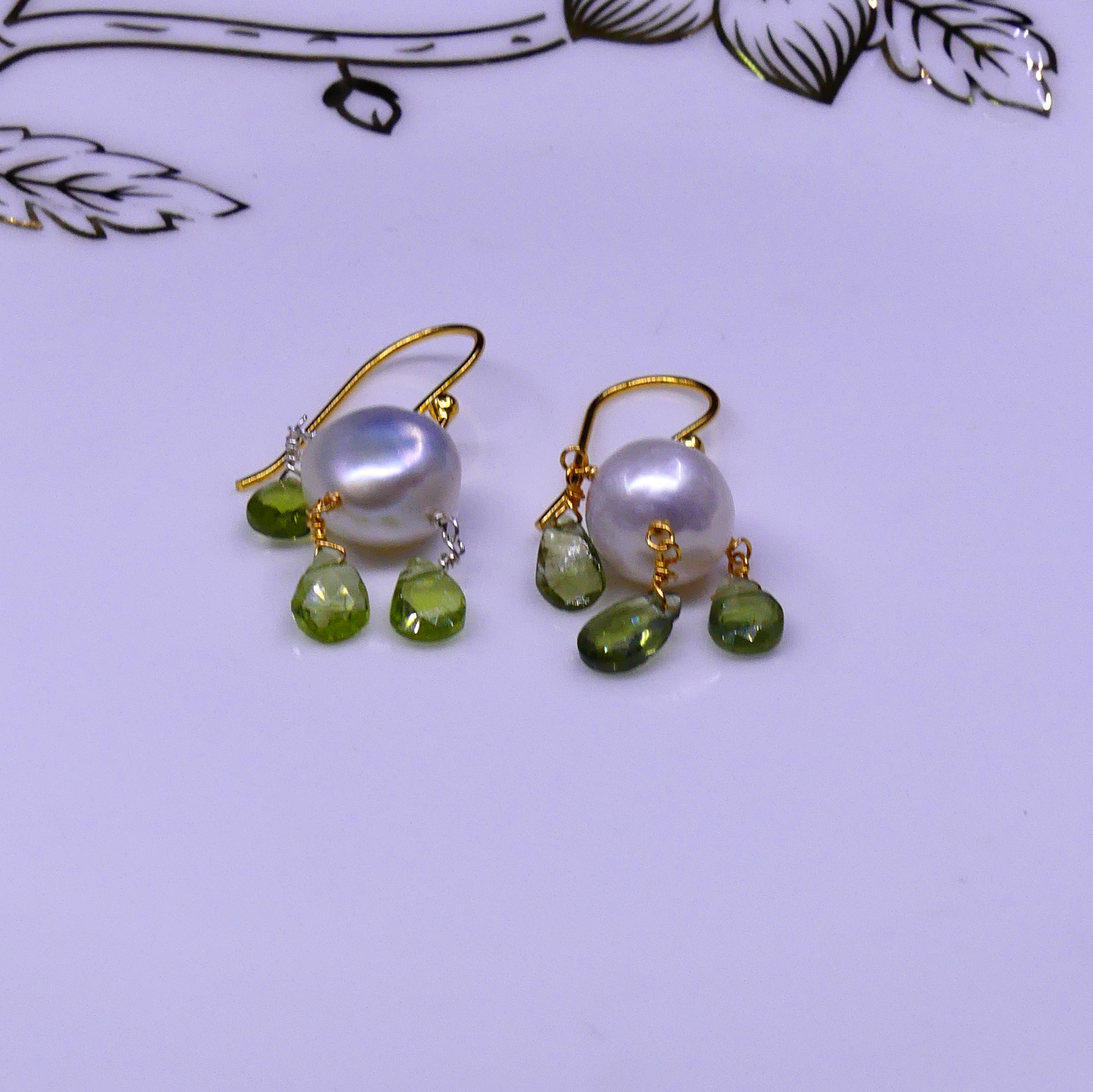 Dangle Drop Earrings on French Hooks