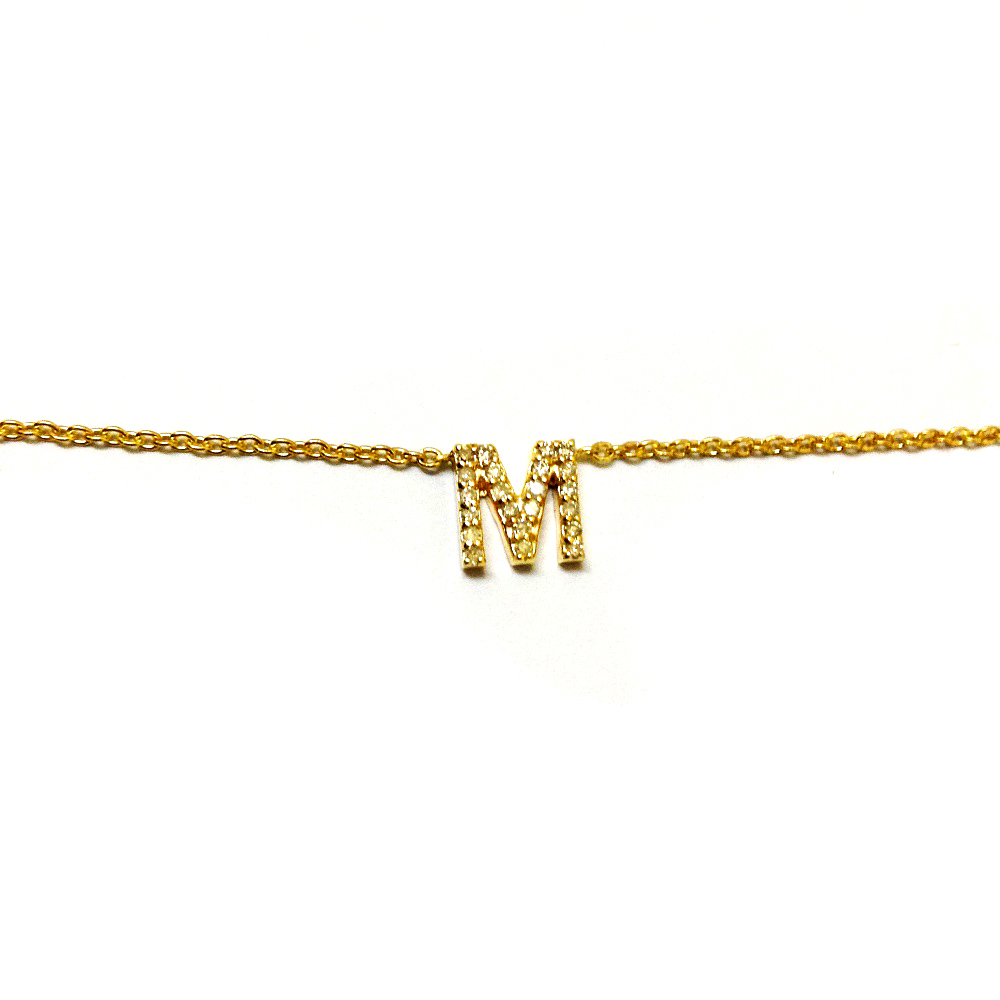 Alphabet Chain Necklace-back