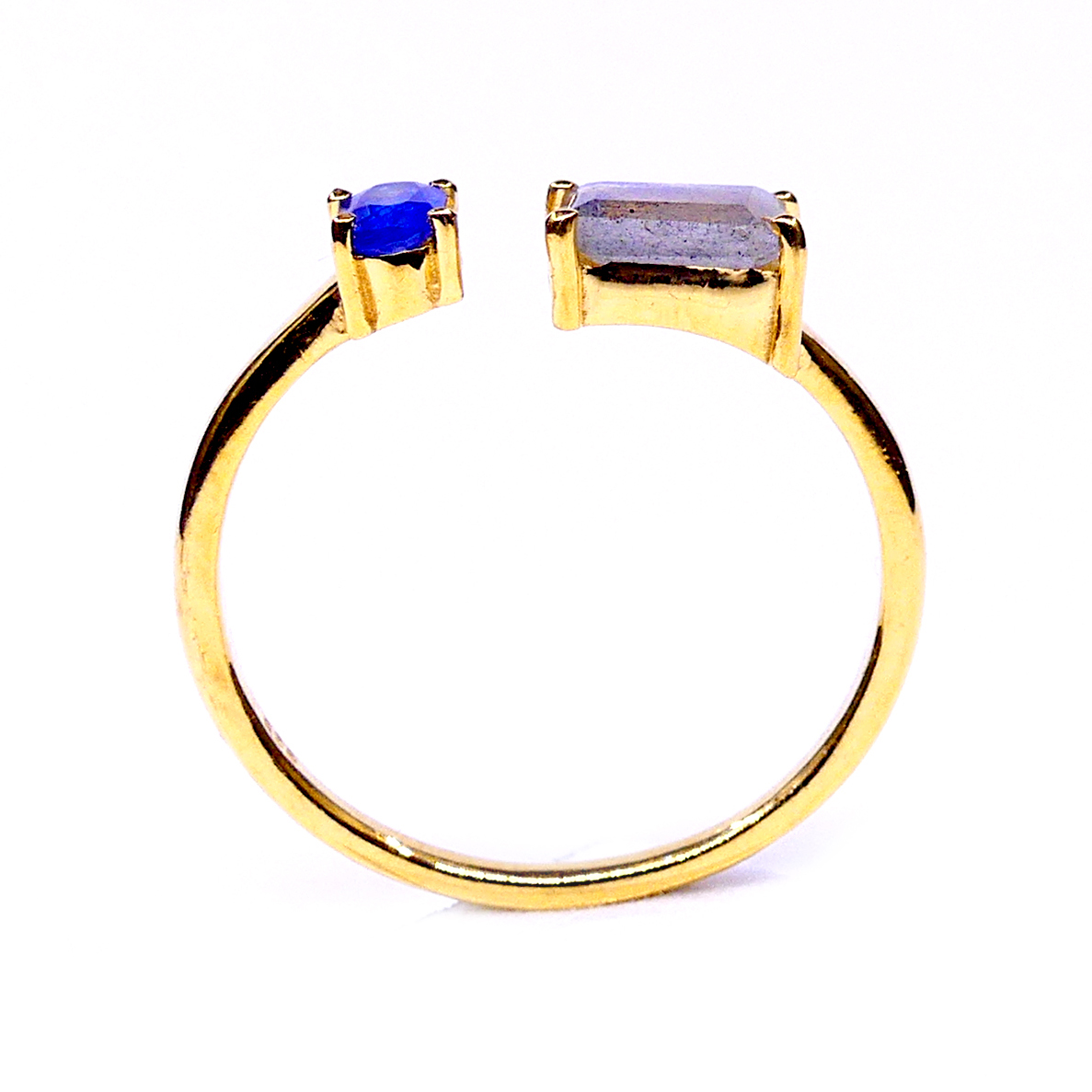 Labradorite Kyanite Ring