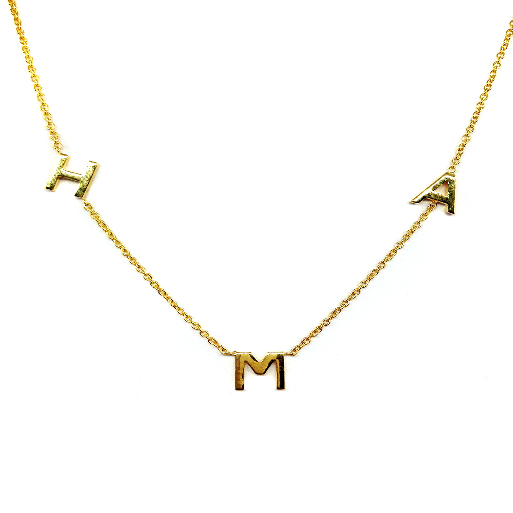 Name Letter Chain Necklace